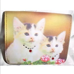 Cat/Kitten Trifold Microfiber Wallet